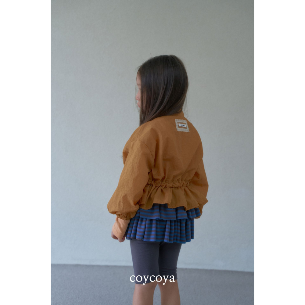 26春 正韓 COYCOYA｜Soft Lounge 輕柔荷葉下擺 外套-細節圖3