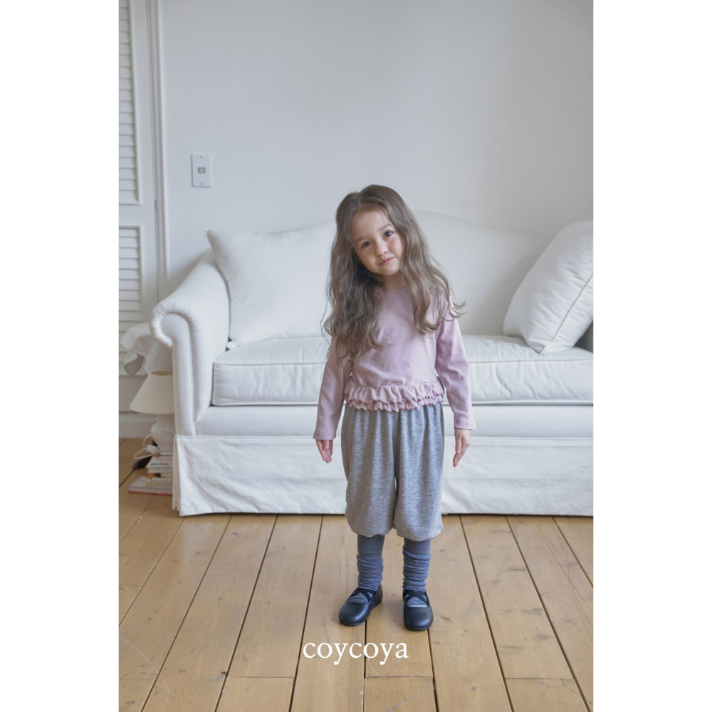 26春 正韓 COYCOYA｜Soft Lounge 小裙擺素色上衣-細節圖2