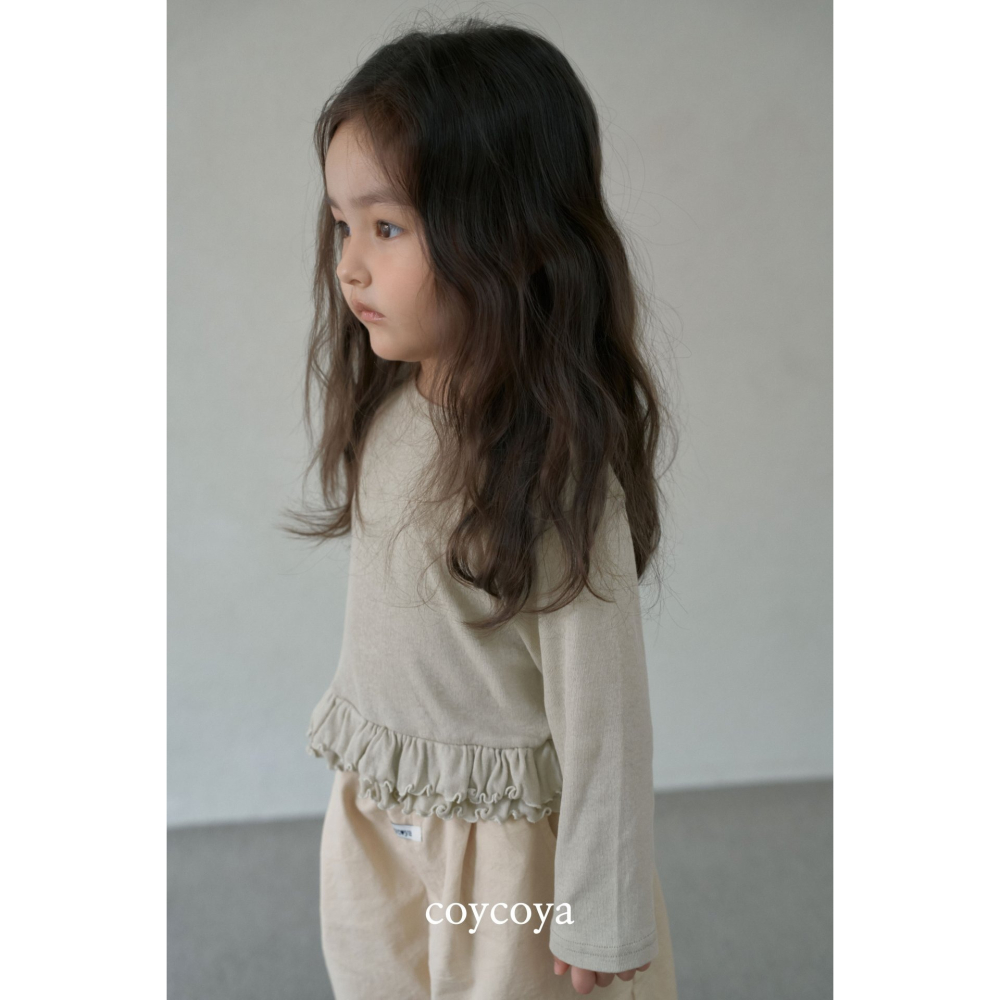 26春 正韓 COYCOYA｜Soft Lounge 小裙擺素色上衣-細節圖5