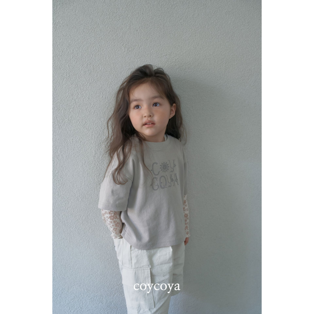 26春 正韓 COYCOYA｜Soft Lounge 害羞花朵T恤-細節圖4