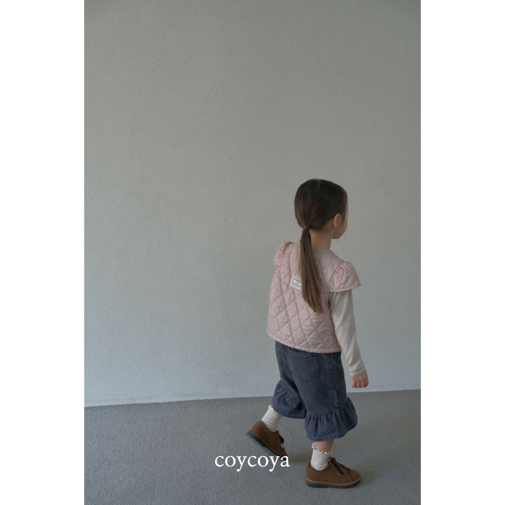 26春 正韓 COYCOYA｜Soft Lounge 荷葉牛仔五分褲-細節圖6