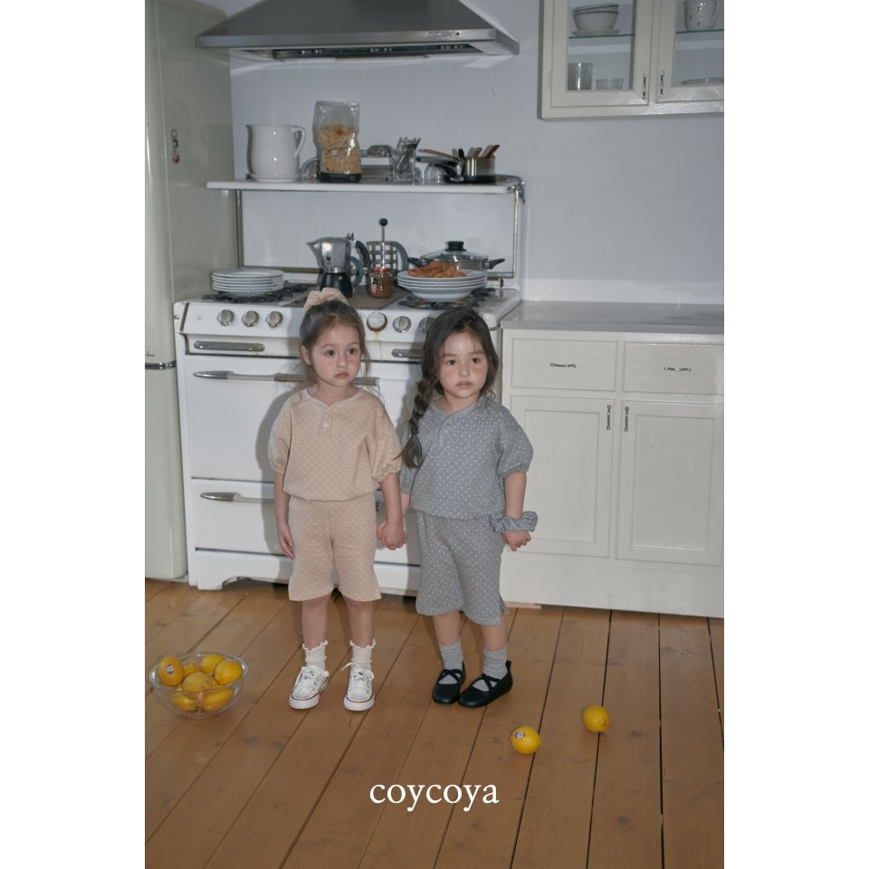 26春 正韓 COYCOYA｜Soft Lounge 波點上衣-細節圖3