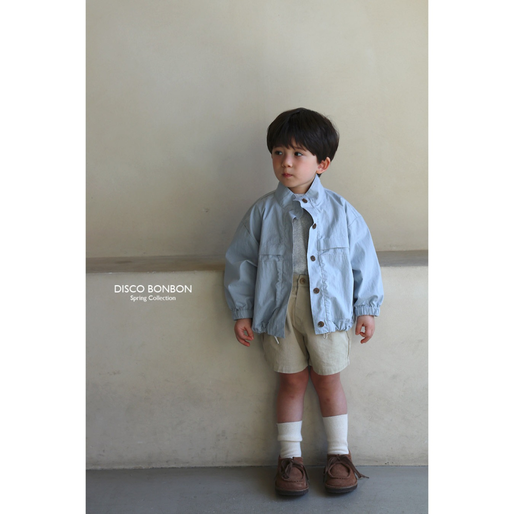 26春 正韓 DISCOBONBON｜Petit Classic｜立領風衣外套-細節圖3