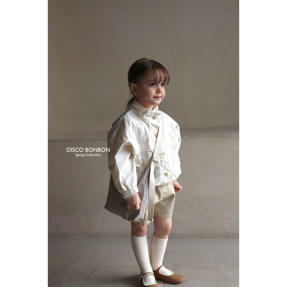 26春 正韓 DISCOBONBON｜Petit Classic｜立領風衣外套-細節圖6