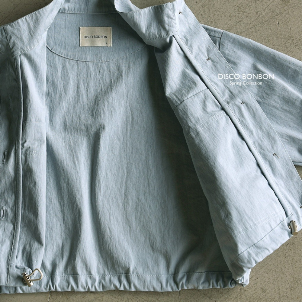 26春 正韓 DISCOBONBON｜Petit Classic｜立領風衣外套-細節圖8