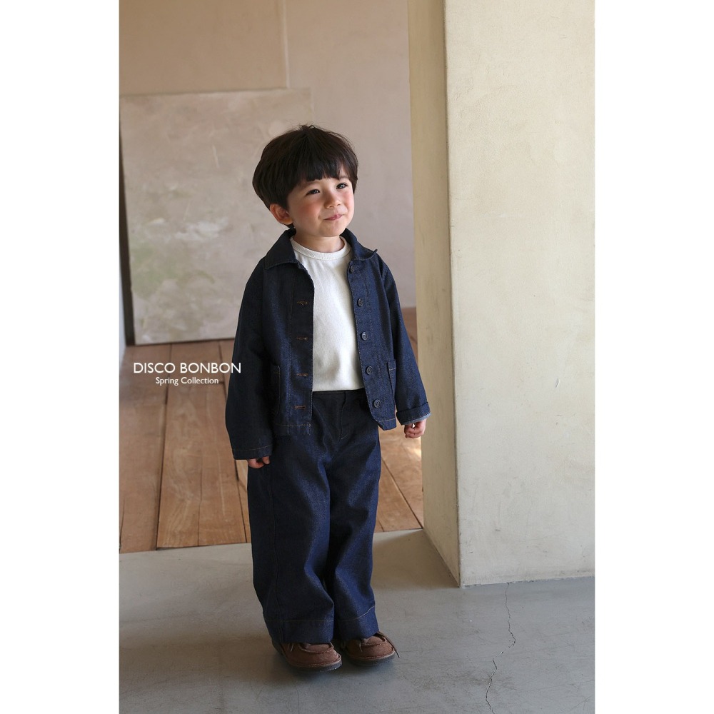 26春 正韓 DISCOBONBON｜Petit Classic｜經典色牛仔外套-細節圖4
