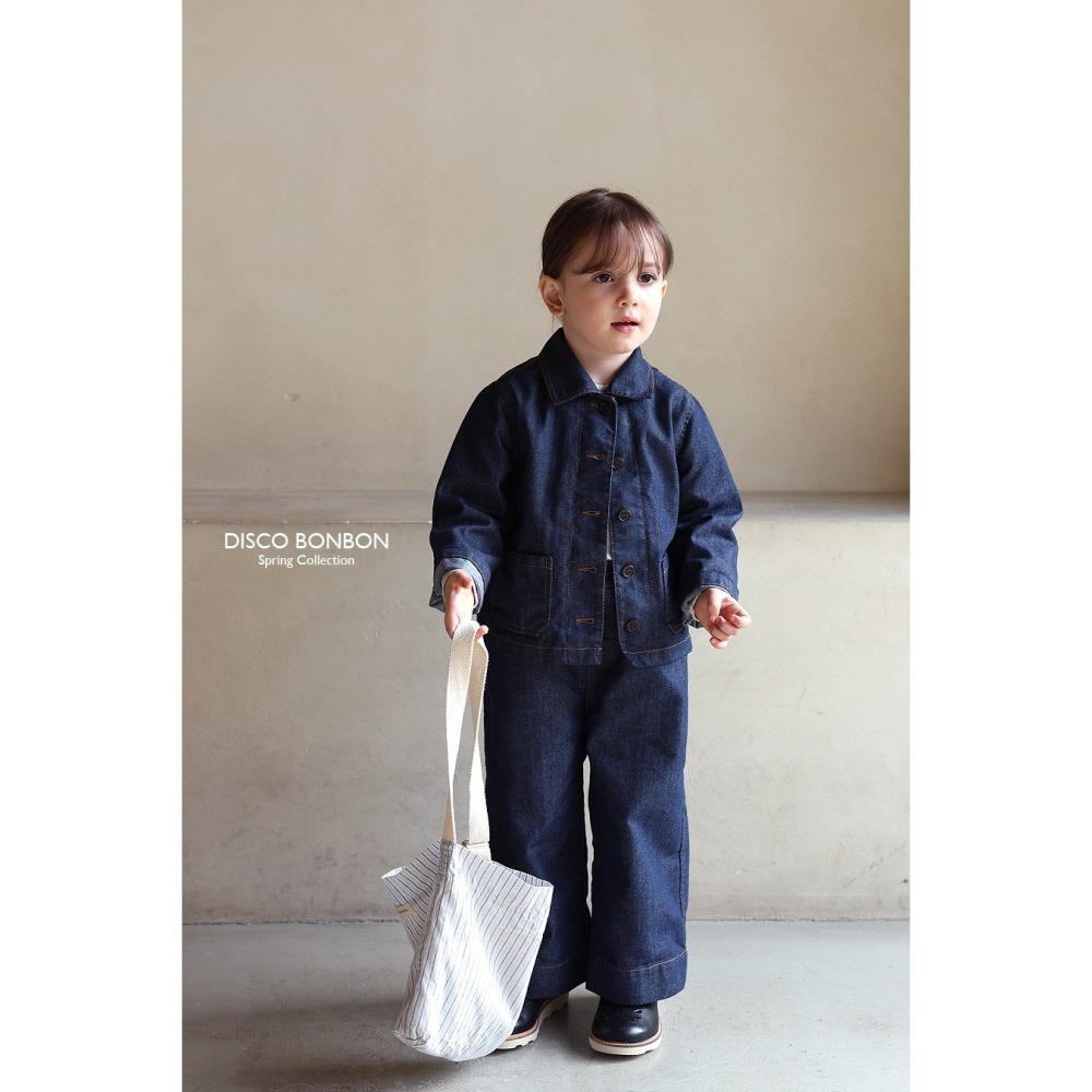 26春 正韓 DISCOBONBON｜Petit Classic｜經典色牛仔外套-細節圖6