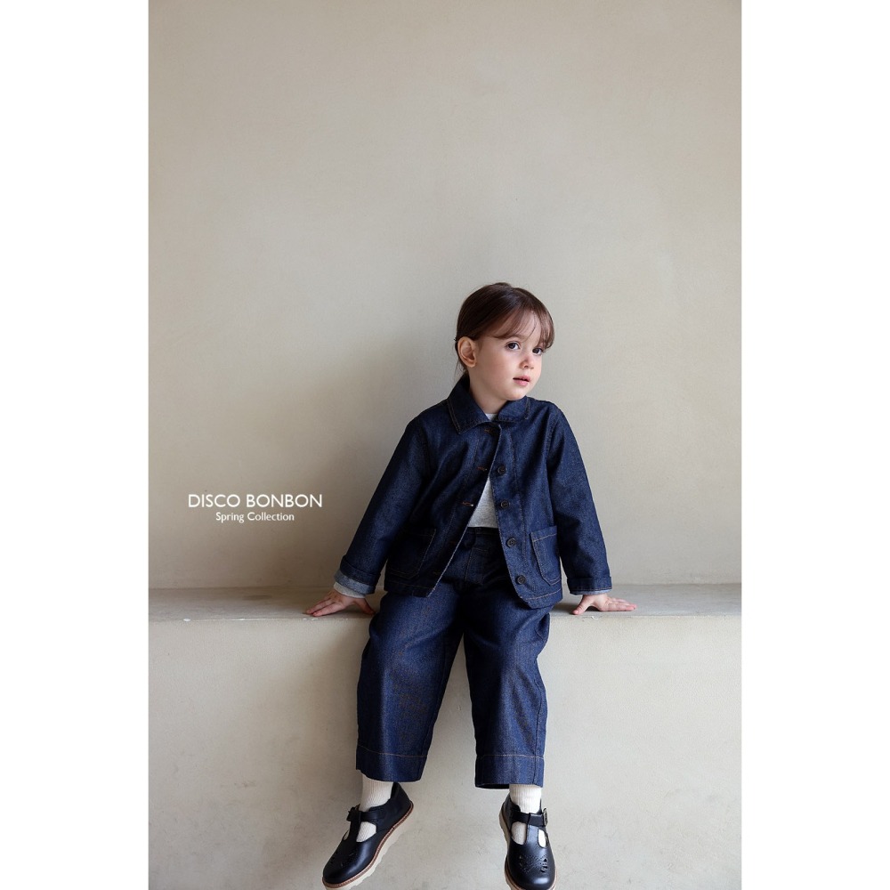 26春 正韓 DISCOBONBON｜Petit Classic｜經典色牛仔外套-細節圖7