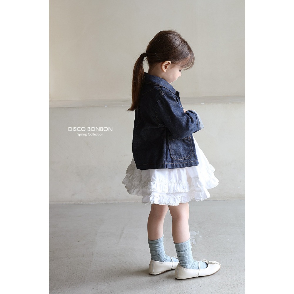26春 正韓 DISCOBONBON｜Petit Classic｜經典色牛仔外套-細節圖8