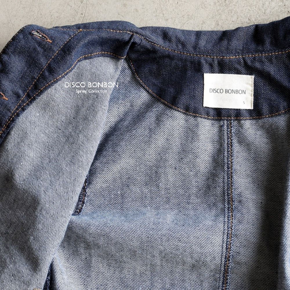 26春 正韓 DISCOBONBON｜Petit Classic｜經典色牛仔外套-細節圖9