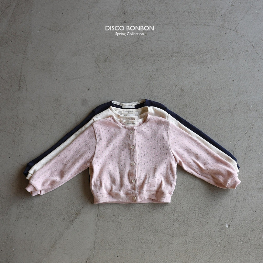 26春 正韓 DISCOBONBON｜Petit Classic｜針織開襟外套-細節圖2