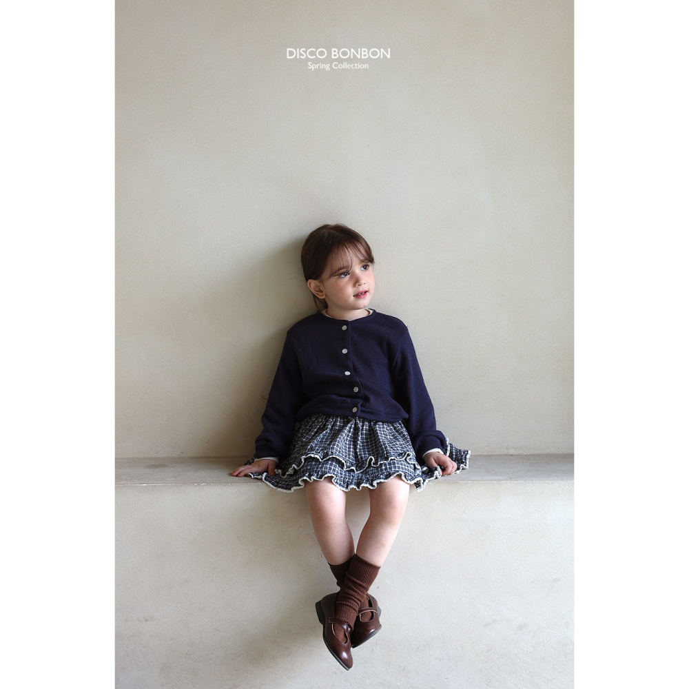 26春 正韓 DISCOBONBON｜Petit Classic｜荷葉邊小圓裙-細節圖3