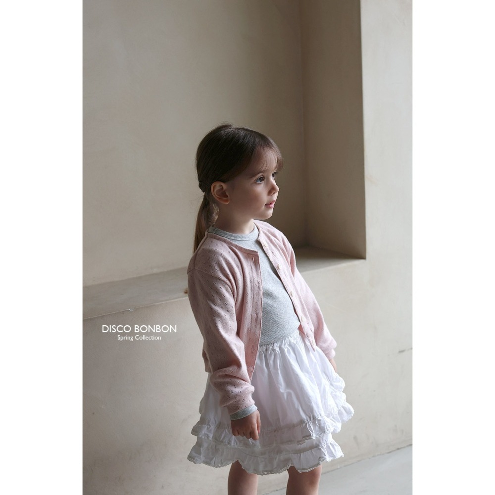 26春 正韓 DISCOBONBON｜Petit Classic｜荷葉邊小圓裙-細節圖5