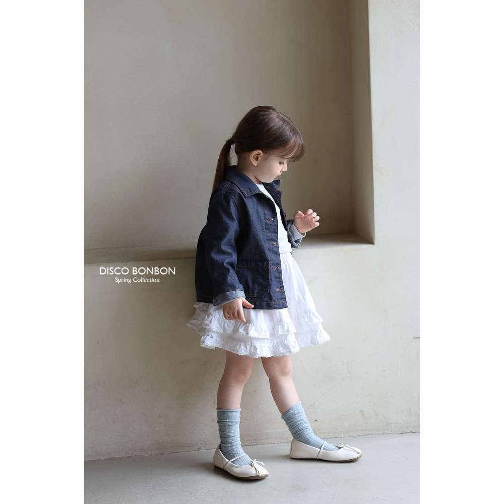 26春 正韓 DISCOBONBON｜Petit Classic｜荷葉邊小圓裙-細節圖6