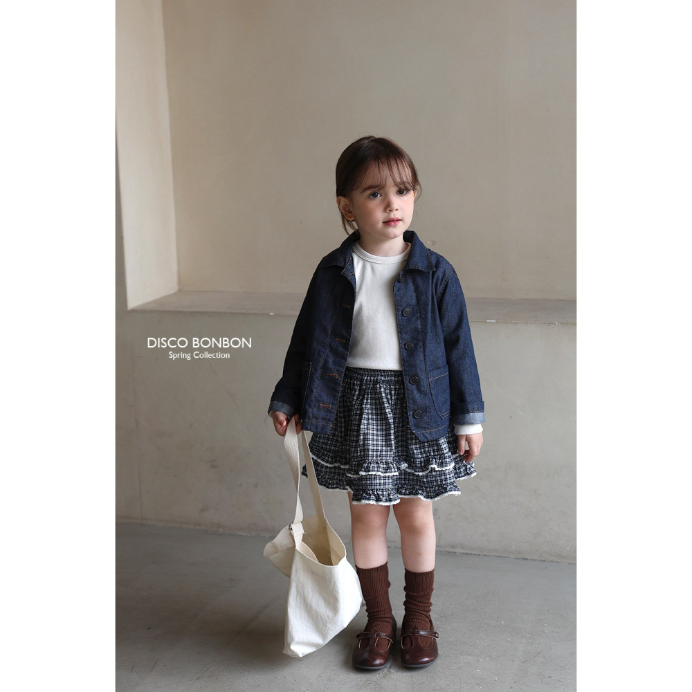 26春 正韓 DISCOBONBON｜Petit Classic｜荷葉邊小圓裙-細節圖9