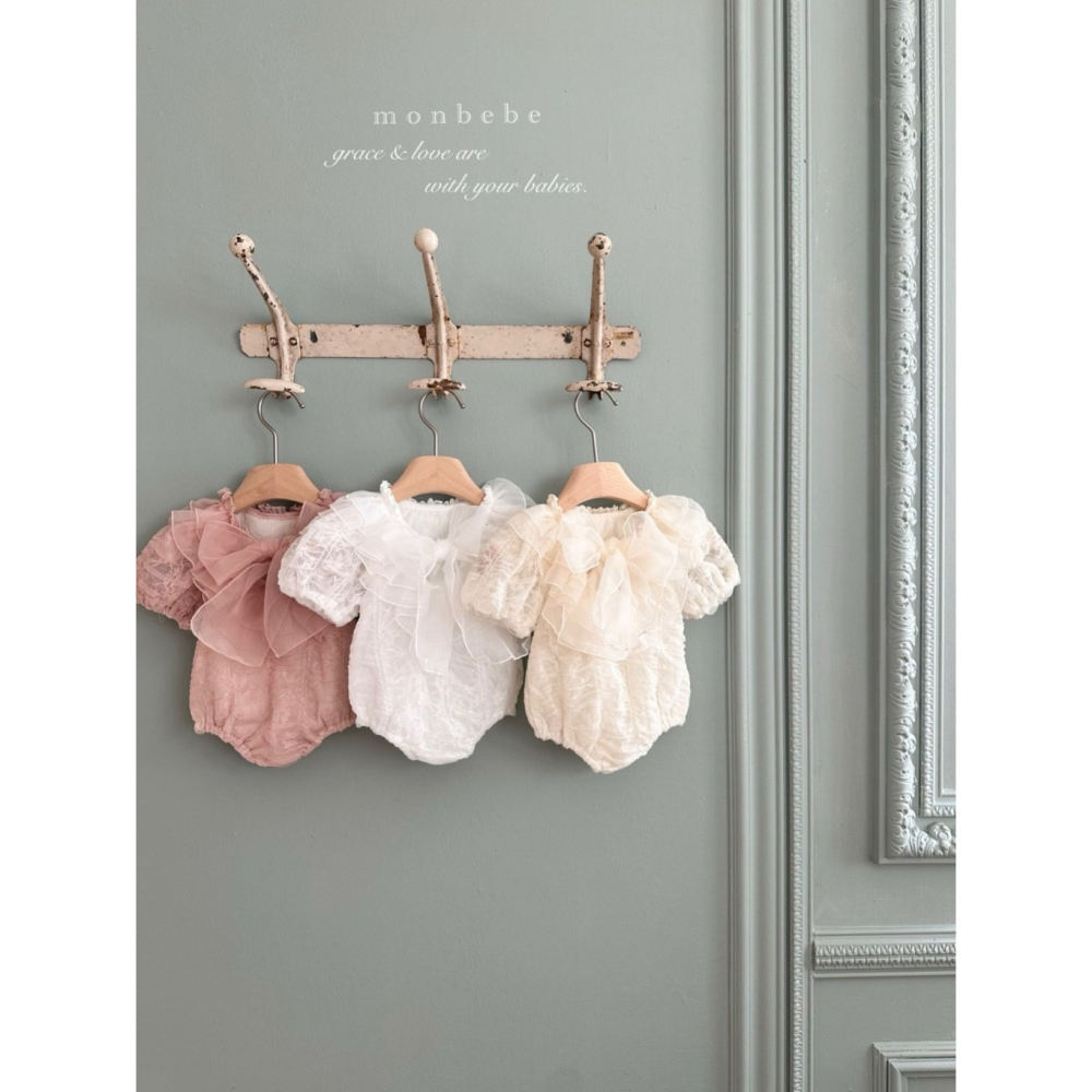 26春 正韓 monbebe 公主裸紗 包屁衣 大推 週歲公主裝-細節圖2