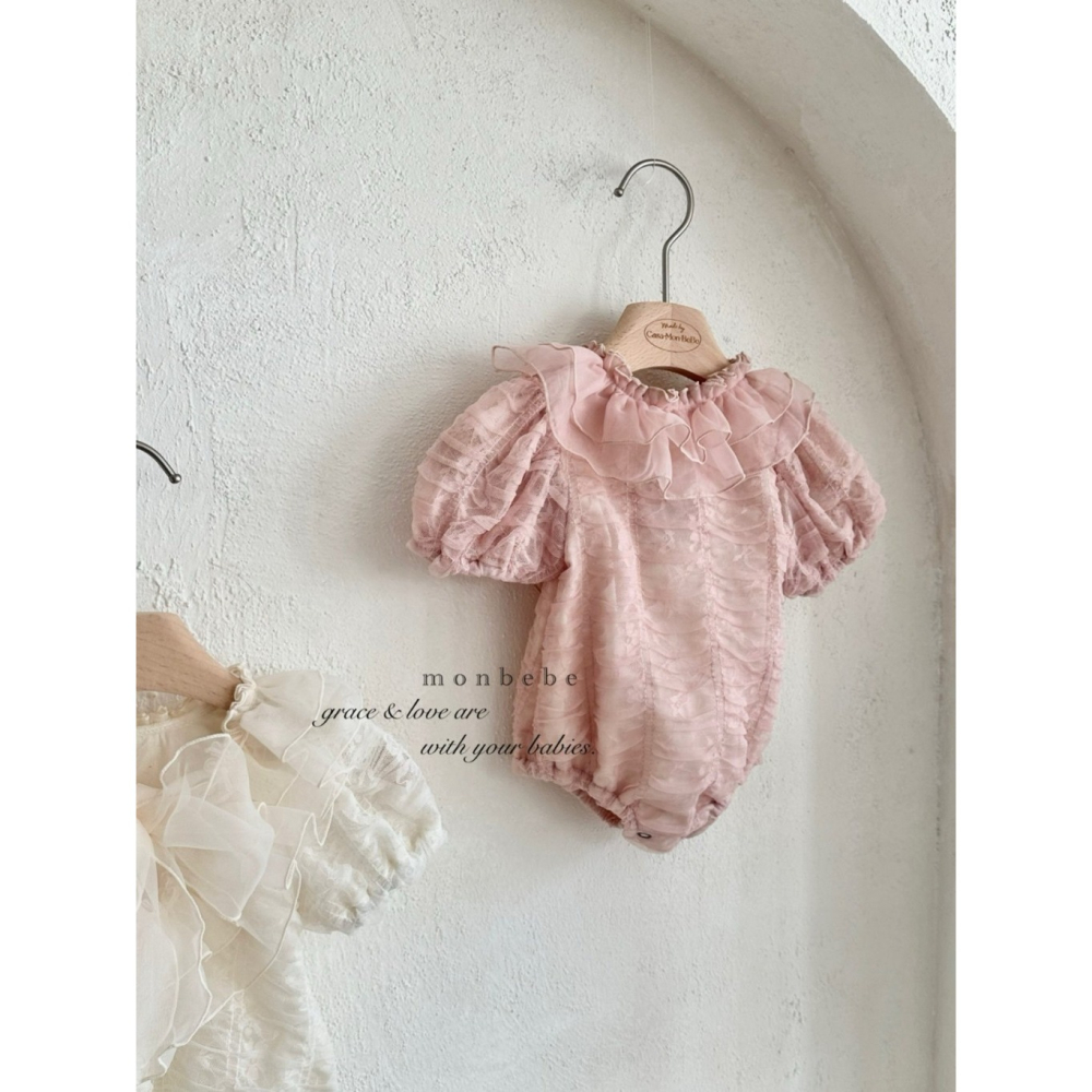 26春 正韓 monbebe 公主裸紗 包屁衣 大推 週歲公主裝-細節圖3