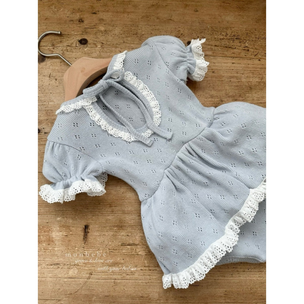 26春 正韓 monbebe 法式壓紋滾邊 包屁衣 baby款 大推-細節圖5