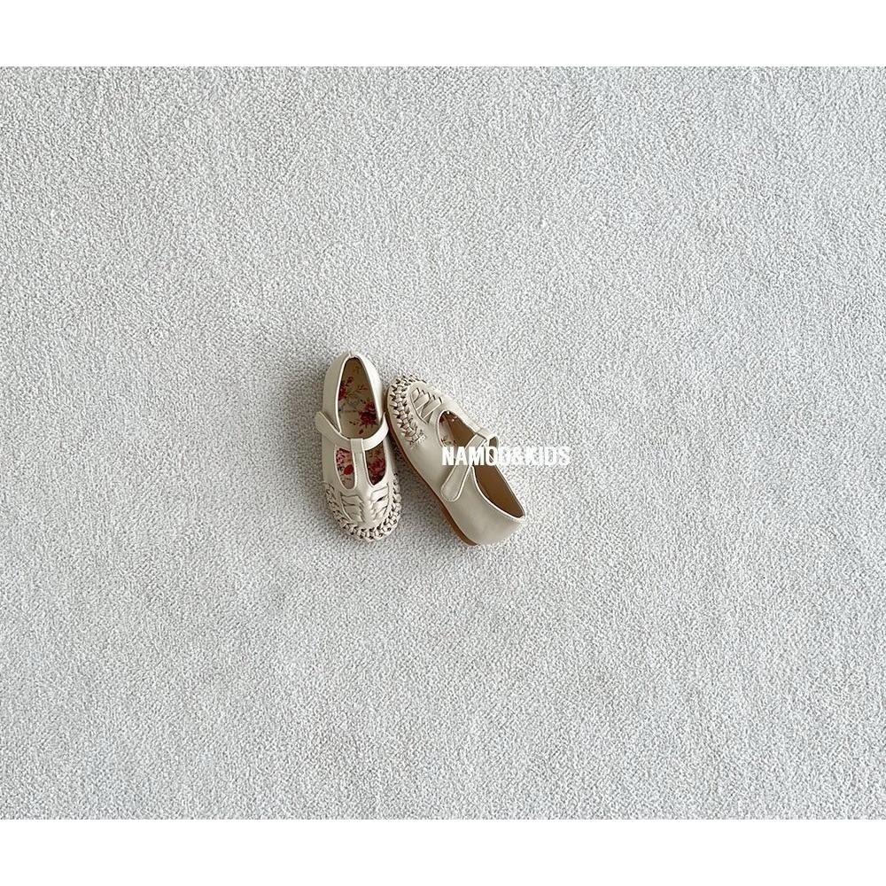 26春 正韓 Namoo 編織皮革 娃娃鞋-細節圖4