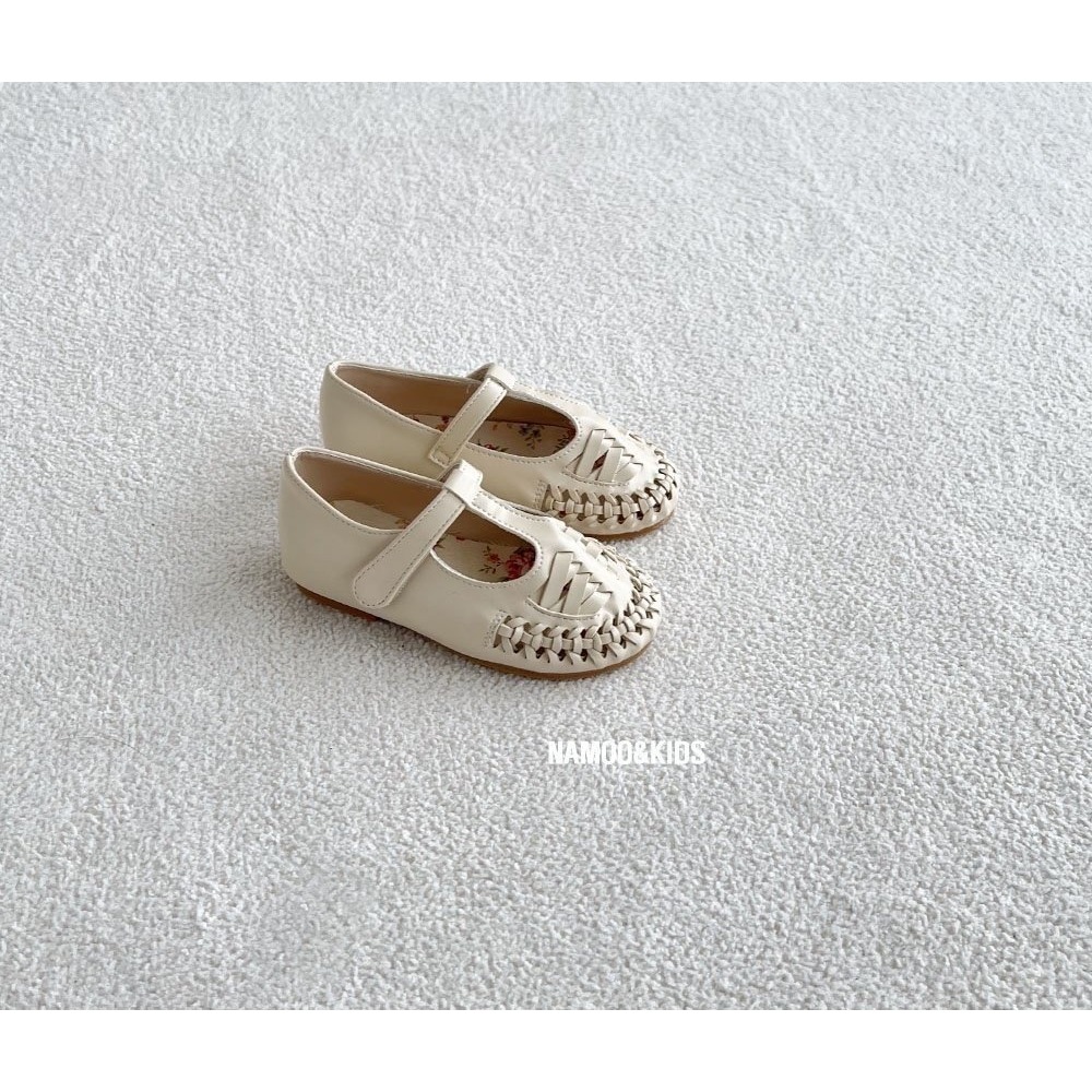 26春 正韓 Namoo 編織皮革 娃娃鞋-細節圖5