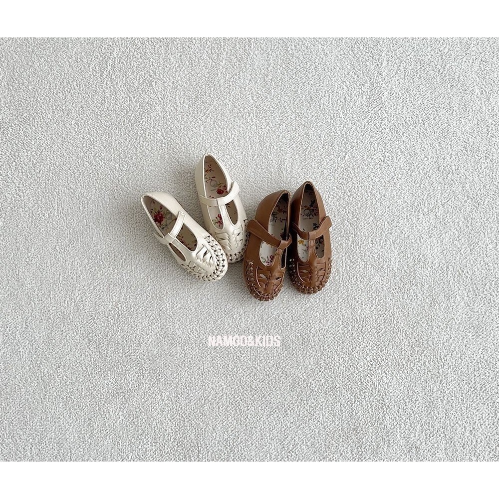 26春 正韓 Namoo 編織皮革 娃娃鞋-細節圖6