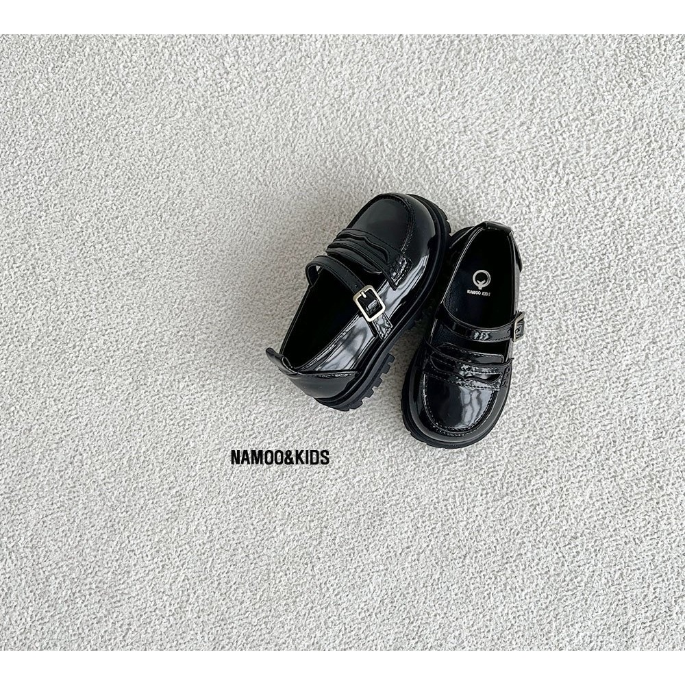 26春 正韓 Namoo 光澤感繫帶 樂福鞋-細節圖4