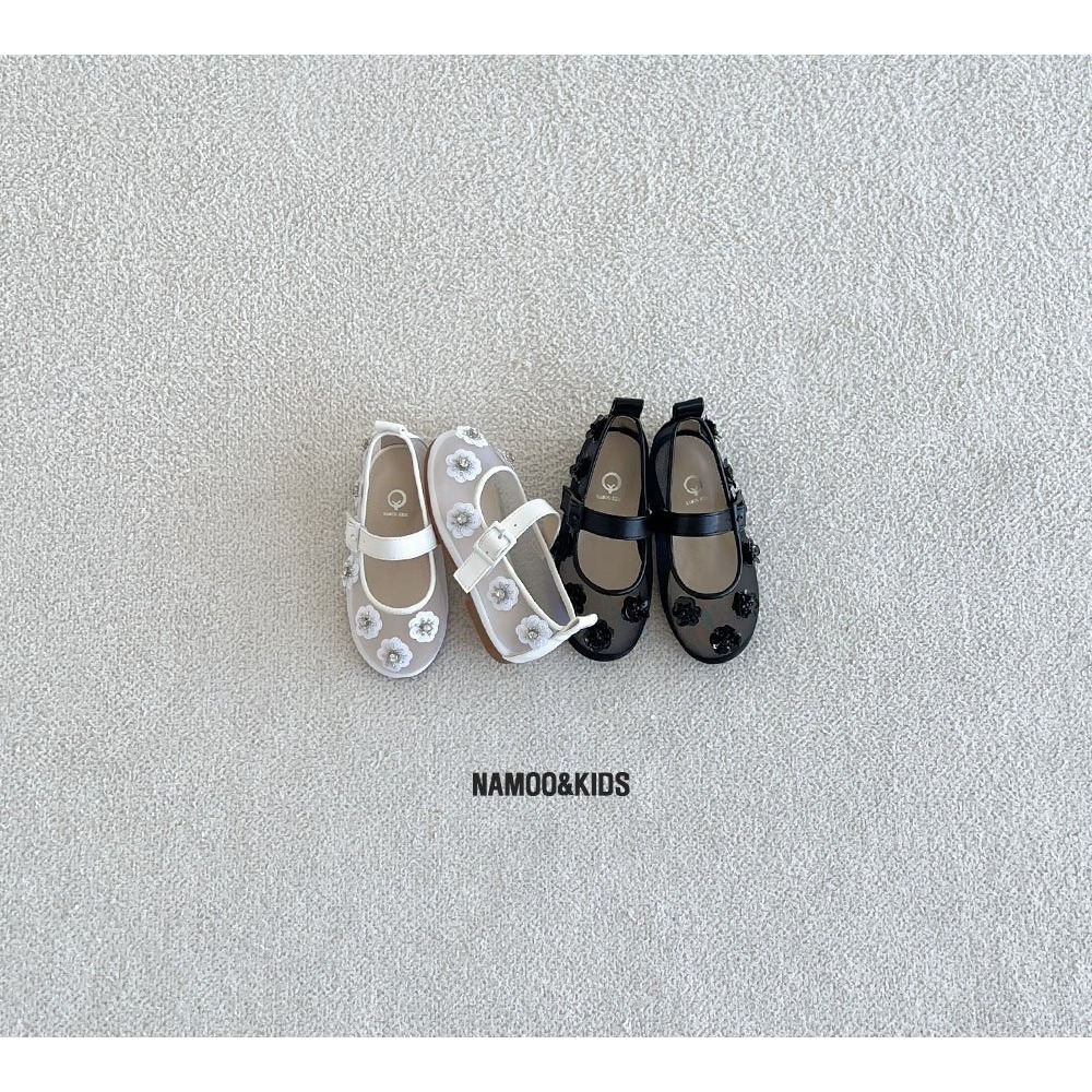 26春 正韓 Namoo 高級亮片雕花 平底鞋 大推黑-細節圖2