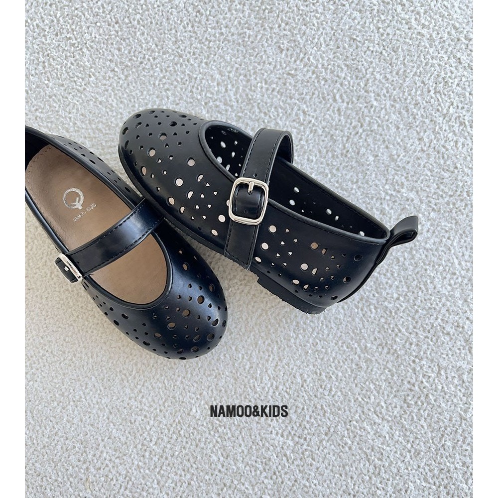 26春 正韓 Namoo 雕花簍空 平底鞋-細節圖5