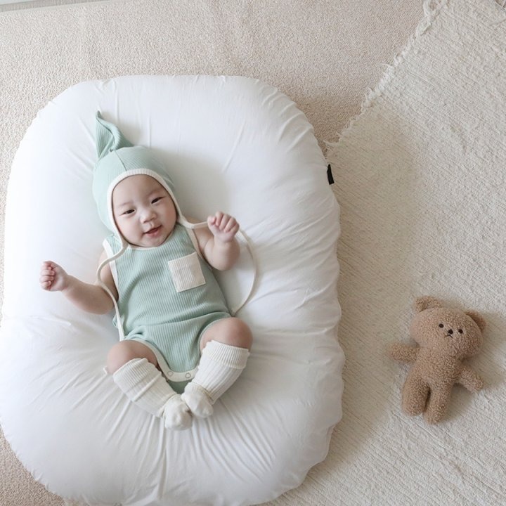 26春 正韓 LEMONADE｜Little Sailor｜羅紋小口袋 包屁衣-細節圖2