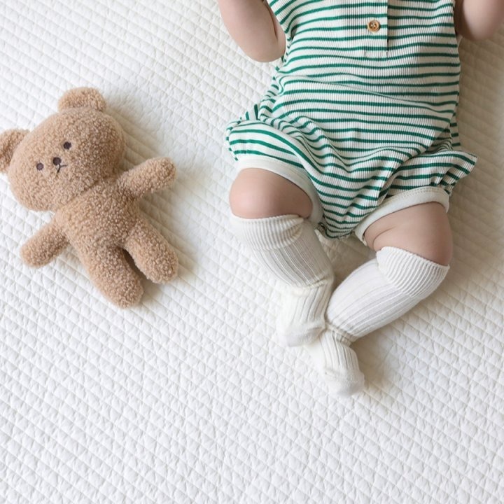 26春 正韓 LEMONADE｜Little Sailor｜條紋木釦 包屁衣-細節圖4