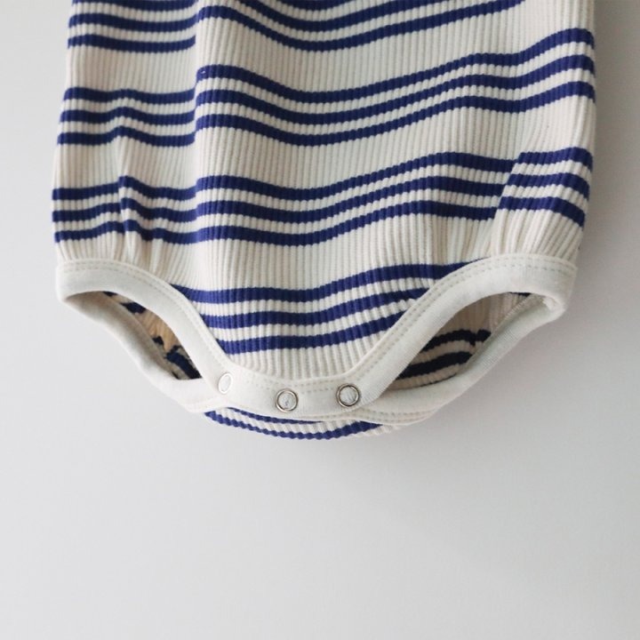 26春 正韓 LEMONADE｜Little Sailor｜夏日條紋 包屁衣-細節圖6