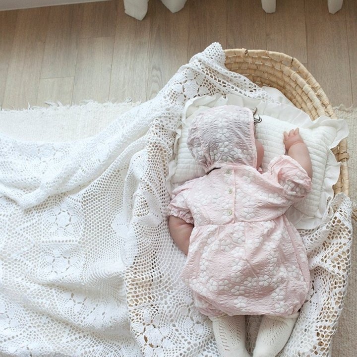 26春 正韓 LEMONADE｜Little Sailor｜氣質壓紋 包屁衣-細節圖4