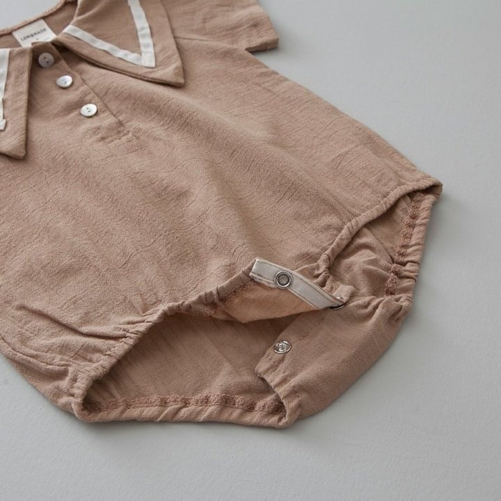 26春 正韓 LEMONADE｜Little Sailor｜學院大翻領 包屁衣-細節圖6