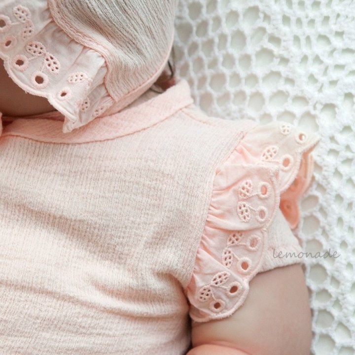 26春 正韓 LEMONADE｜Little Sailor｜可愛布蕾袖 包屁衣-細節圖3