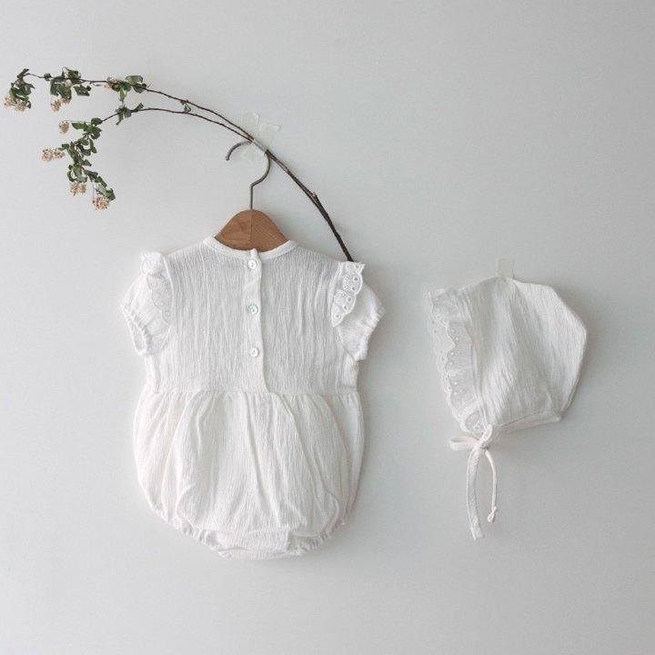 26春 正韓 LEMONADE｜Little Sailor｜可愛布蕾袖 包屁衣-細節圖5