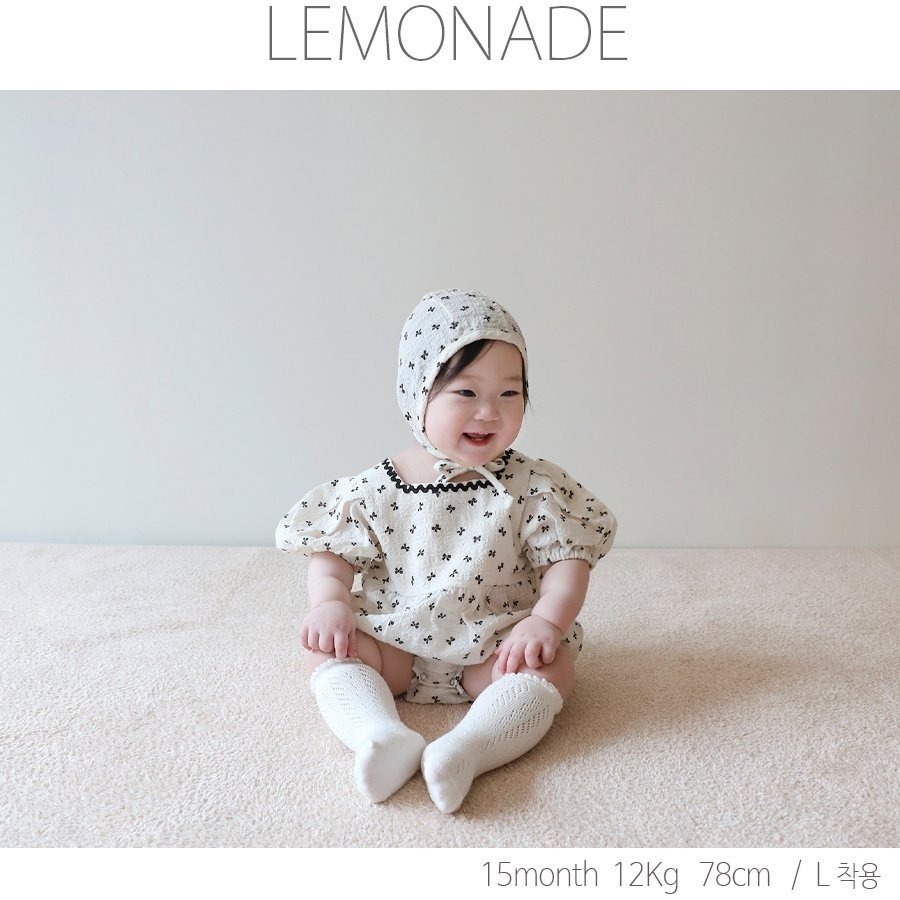 26春 正韓 LEMONADE｜Little Sailor｜公主袖 包屁衣-細節圖2