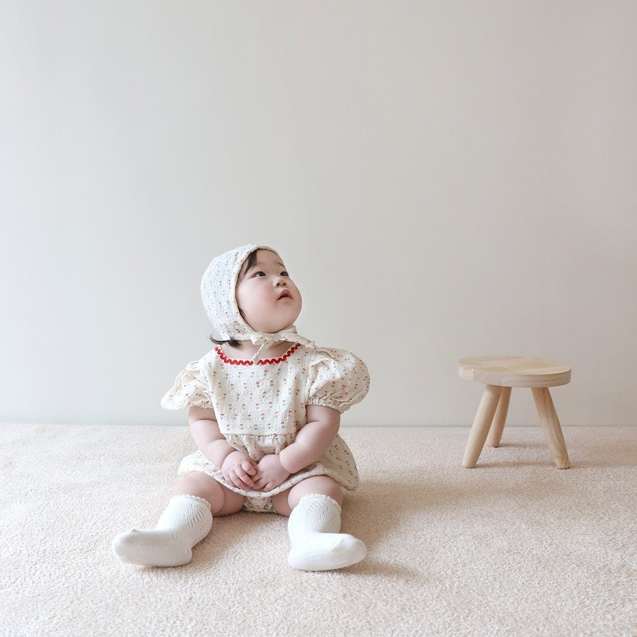 26春 正韓 LEMONADE｜Little Sailor｜公主袖 包屁衣-細節圖4