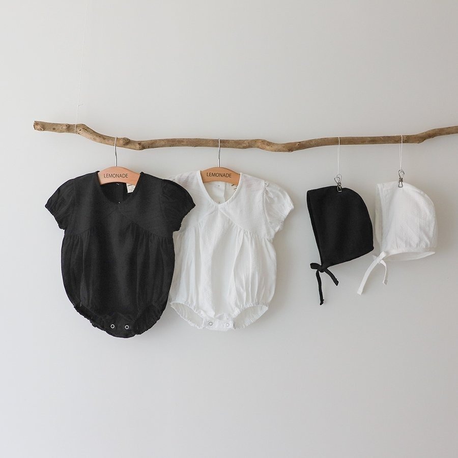 26春 正韓 LEMONADE｜Little Sailor｜簡約壓紋 包屁衣-細節圖7