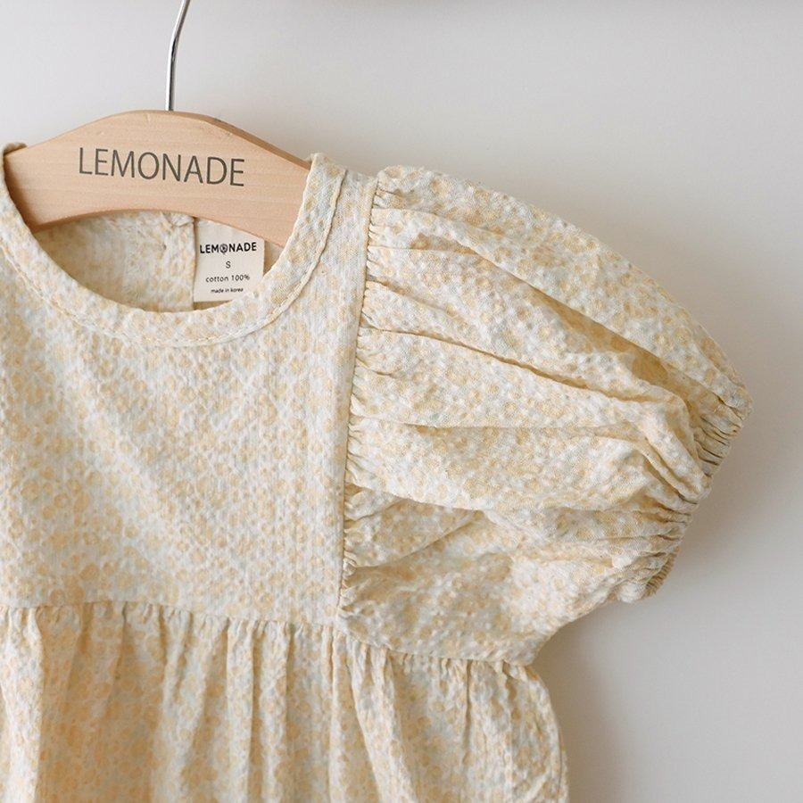 26春 正韓 LEMONADE｜Little Sailor｜低調花紋 包屁衣-細節圖5