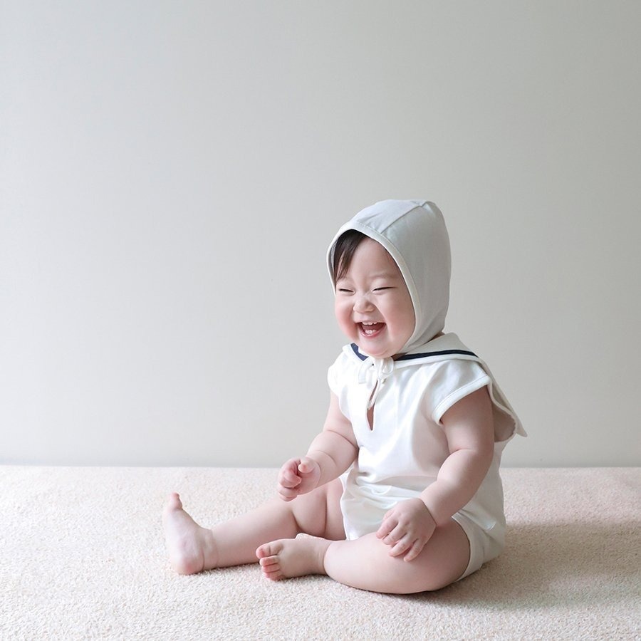 26春 正韓 LEMONADE｜Little Sailor｜經典海軍風 包屁衣-細節圖4