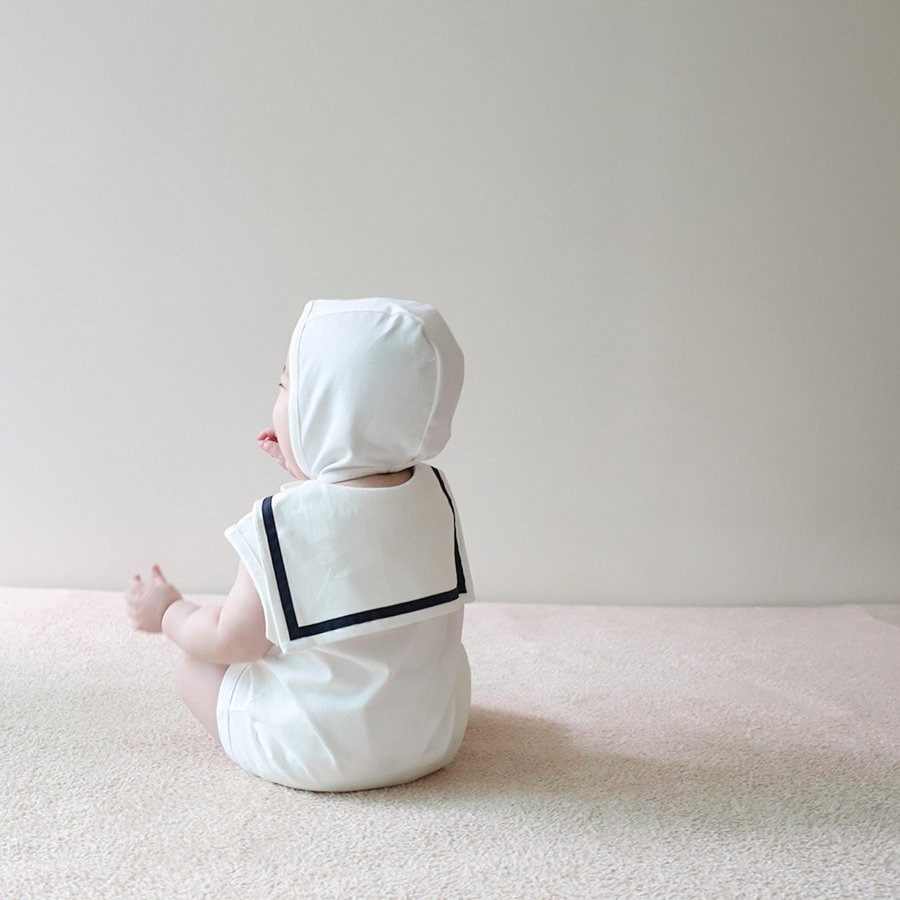 26春 正韓 LEMONADE｜Little Sailor｜經典海軍風 包屁衣-細節圖5