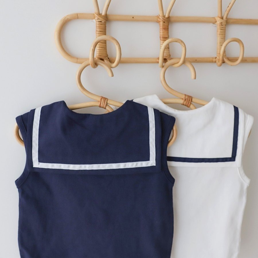 26春 正韓 LEMONADE｜Little Sailor｜經典海軍風 包屁衣-細節圖7