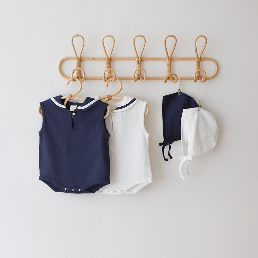 26春 正韓 LEMONADE｜Little Sailor｜經典海軍風 包屁衣-細節圖8