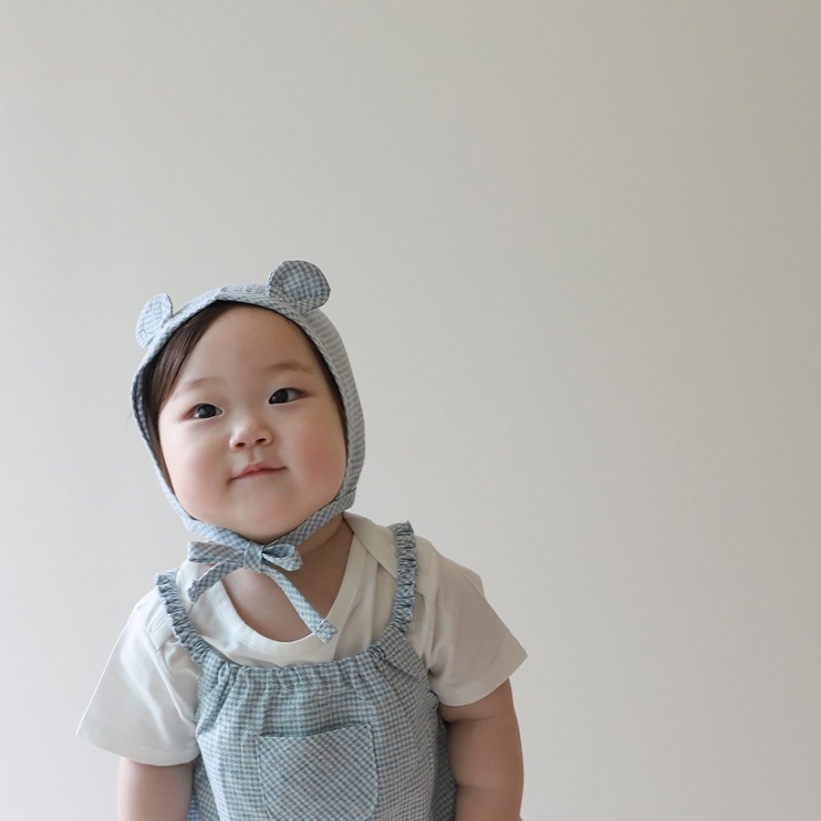 26春 正韓 LEMONADE｜Little Sailor｜清新小格紋 包屁衣 大推款-細節圖4