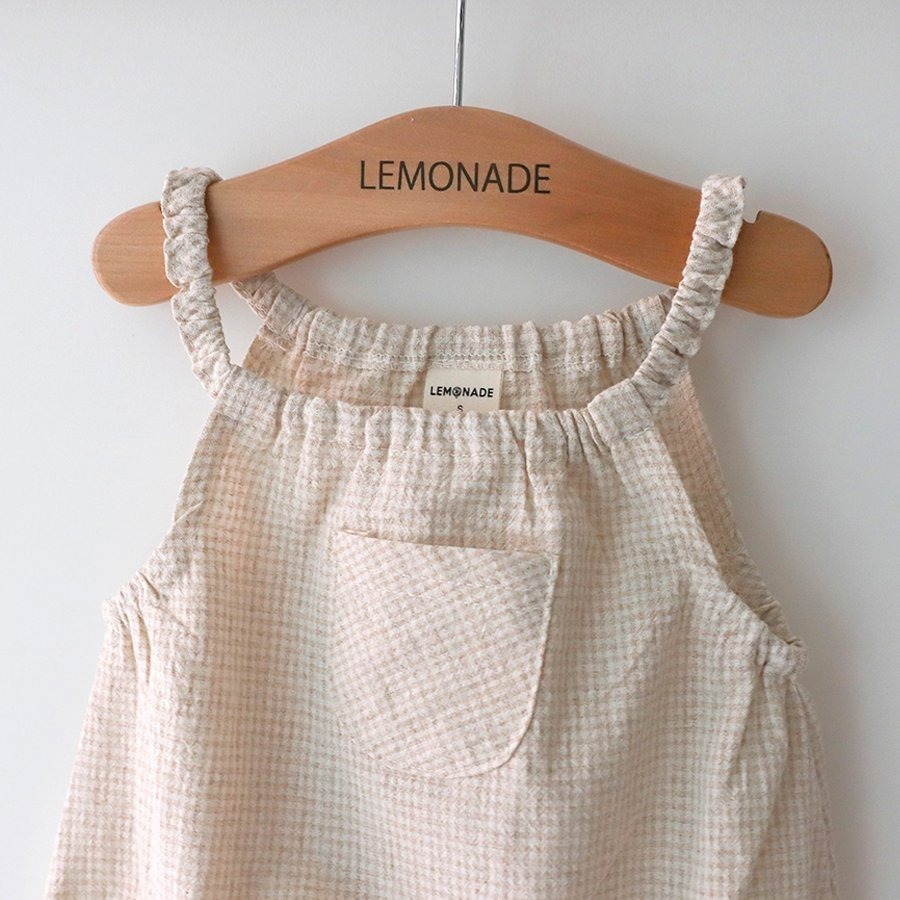 26春 正韓 LEMONADE｜Little Sailor｜清新小格紋 包屁衣 大推款-細節圖9