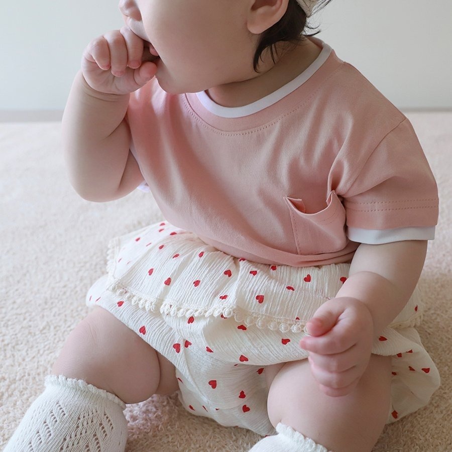 26春 正韓 LEMONADE｜Little Sailor｜愛心小裙擺 燈籠褲-細節圖4