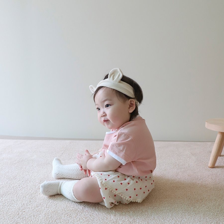 26春 正韓 LEMONADE｜Little Sailor｜愛心小裙擺 燈籠褲-細節圖5