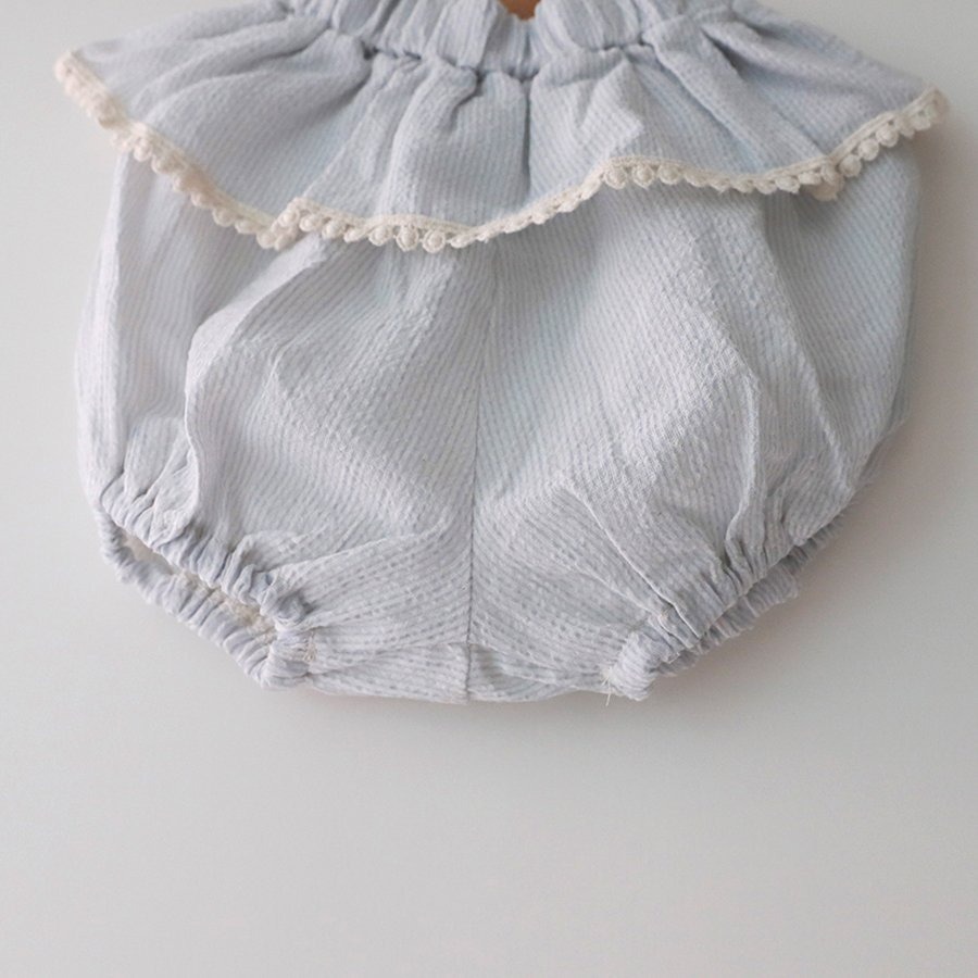 26春 正韓 LEMONADE｜Little Sailor｜蕾絲滾邊 燈籠褲-細節圖3