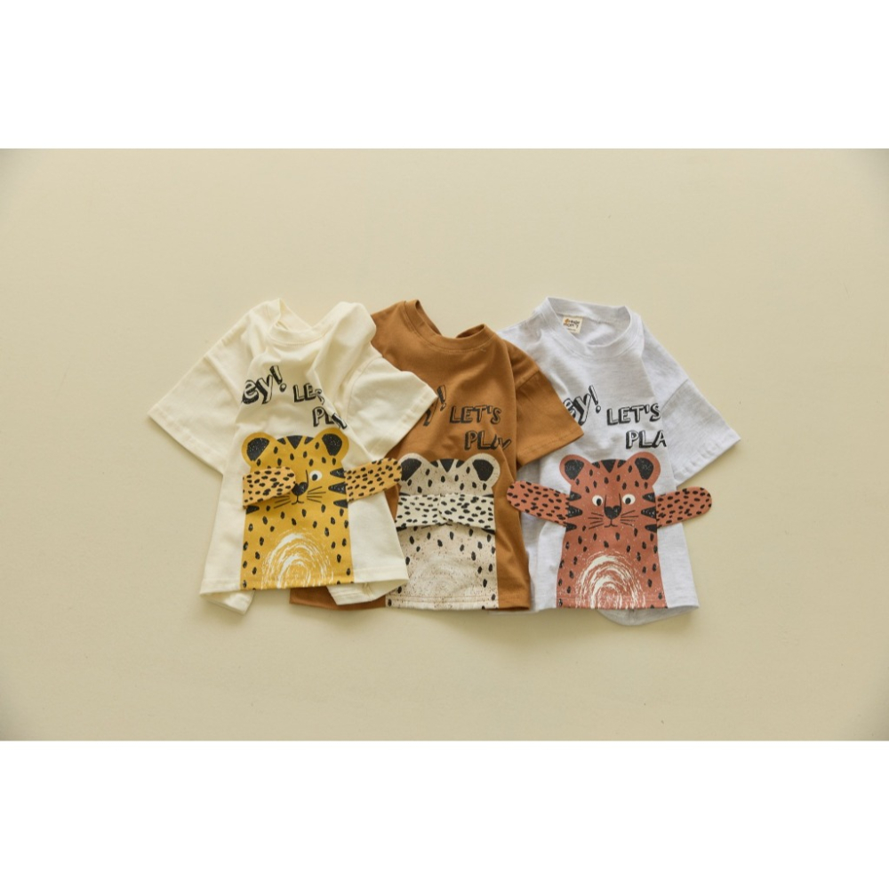 26夏 正韓 orangemom｜Safari Tiger 印花短袖T-細節圖2