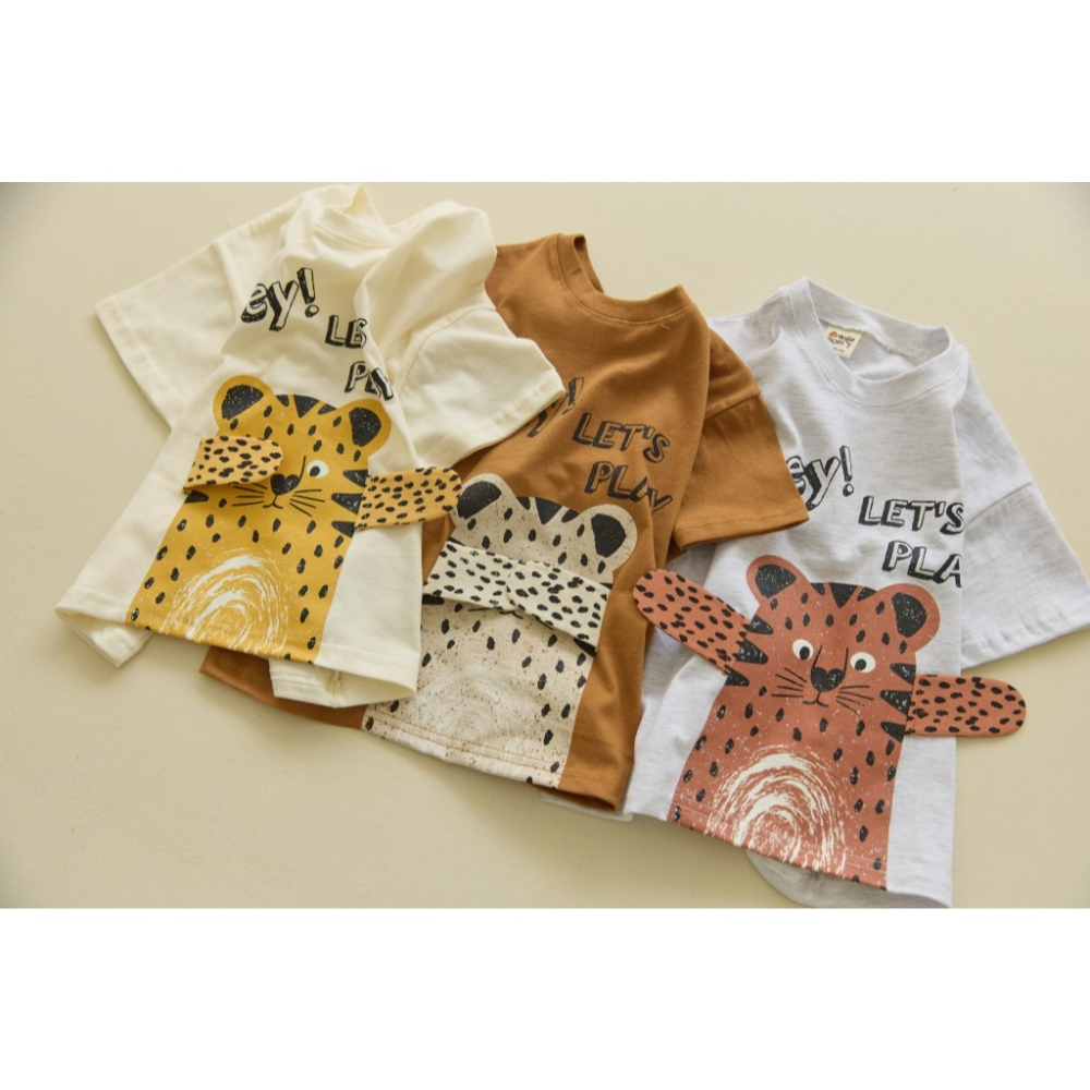 26夏 正韓 orangemom｜Safari Tiger 印花短袖T-細節圖3